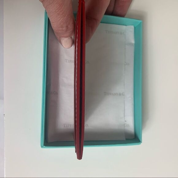 Tiffany & Co. Card Holder Wallet - Red - New - Picture 4 of 5